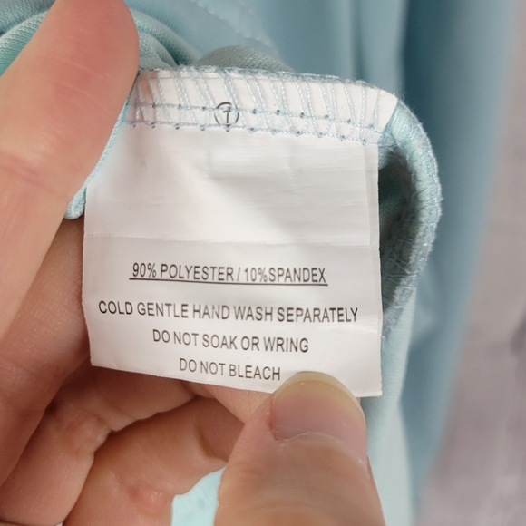 Hello Molly sky blue flowy fountains cut out front open back mini dress - Picture 13 of 15